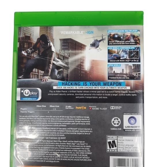 Xbox One Watch Dogs Video Game - Picture 2 of 5